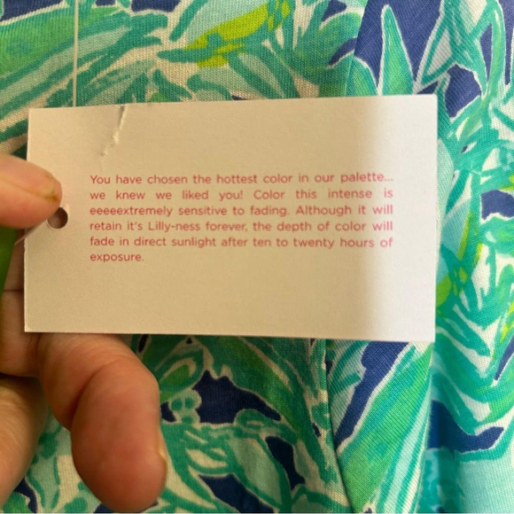 Lilly Pulitzer cotton knit dress size small , long sleeve knee length - Picture 6 of 9